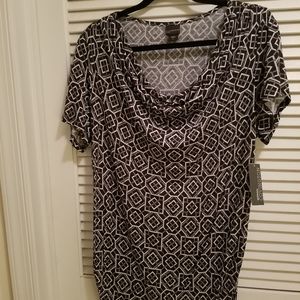 Covington Cowl Neck Top Size 1X